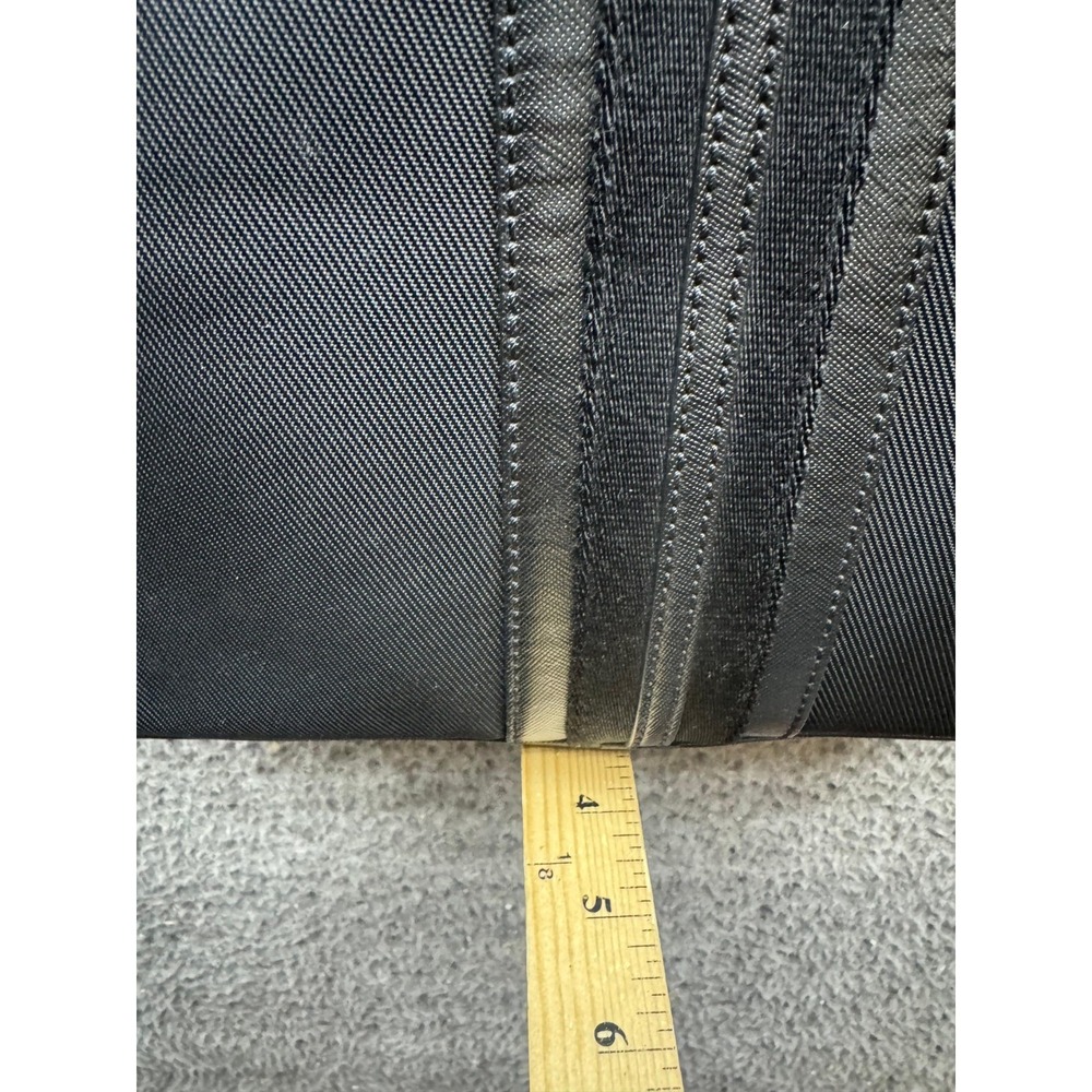 Burberry Nylon Leather Trim Crossbody Messenger Bag Black Unisex 14" x 13" - Picture 15 of 16